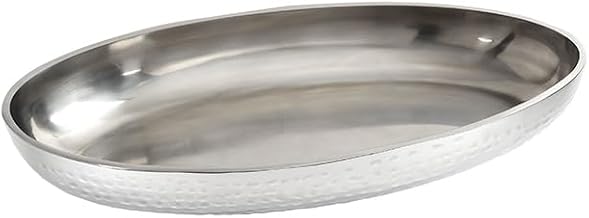 American Metalcraft Seafood Tray, SS, Double WALL, HM, Oval, 18" L