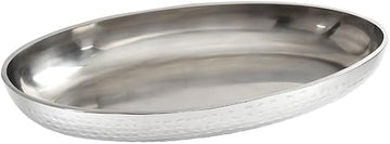 American Metalcraft Seafood Tray, SS, Double WALL, HM, Oval, 18" L