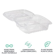 ECO PRODUCTS 8" 3 Compartment / Clear / Green Products Cups