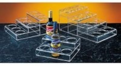Cal-Mil P297 Bottle Organizer, 12" Width, 19.5" Diameter, 8.125" Height, Clear