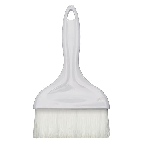 Winco 4" / Flat / White Pastry Brushes