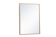 Wyn 20x28 Metal and MDF Mirror Medicine Cabinet in Silver by Elegant Decor – Small, Glass, Silver, Model MR572028S