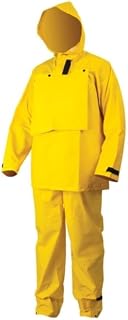 MCR Safety Hydroblast Series 2 Piece Hydroblasting Rain Suit, Jacket, Attached Hood and FRHBS100X3