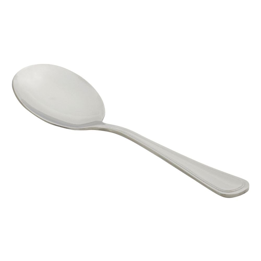 ® Heavyweight Utopia Bouillon Spoon - 6 1/10"L by HUBERT – 6 1/10", Stainless Steel, Stainless, Pack of 36, Model 68622