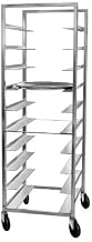Channel AXD-OT-6 Glass/Oval Tray Rack, Oval Tray Rack - Single Section, Extra Heavy-Duty Series, 25.5"W x 26"D x 70"H, Aluminum Construction