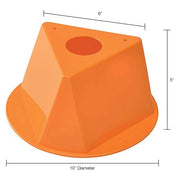 Plain Inventory Control Cone by Global Industrial – Polypropylene, Orange, Pack of 5, Model Orange