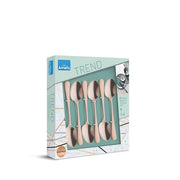 Amefa Copper / Espressolöffel-Set, 6-teilig, kupfer satiniert / Retro Coffee & Espresso Spoons