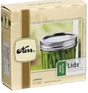 Kerr Wide Mason Jar Canning Lids 72 lids (6 Dozen) (Lids Only No Rings) No BPA