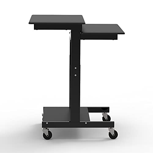 Luxor Black / 24"W x 31"D x 39" to 45"H / Industrial Utility Carts