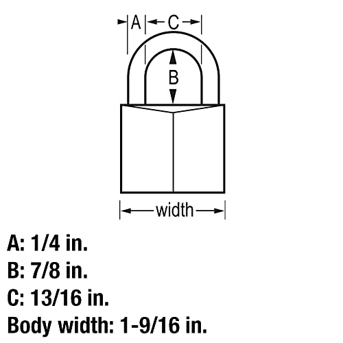 Master Lock 1 / Keyed-Alike / 3 Pack Keyed Padlocks
