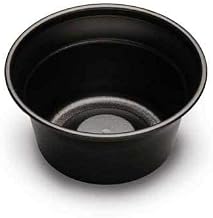 Cup Polystyrene Black All Purpose Round Cup, 8 Ounce - 1000 per case.