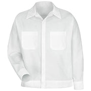 Red Kap Large Tall / White / Button Front Shirt Jacket Button-Down Shirts