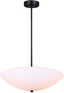 Canarm Lighting ICH1128A03BK18 Vivy Three Light Chandelier Pendant Light Black