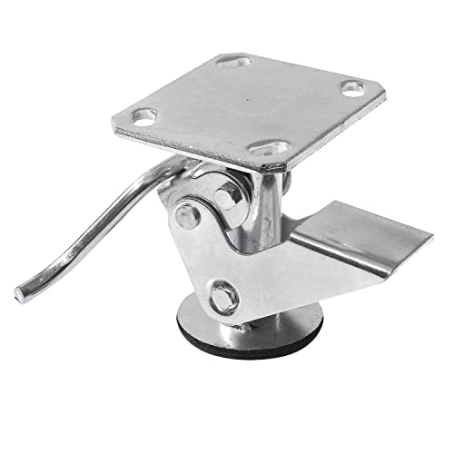 Floor Lock for 5" Casters by Global Industrial – 4"L x 8"W x 5"H, Zinc-plated Steel, Model 241851B