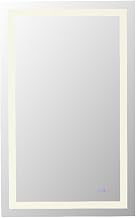 Elegant Kitchen and Bath Riven 48X36 Led Mirror in Silver