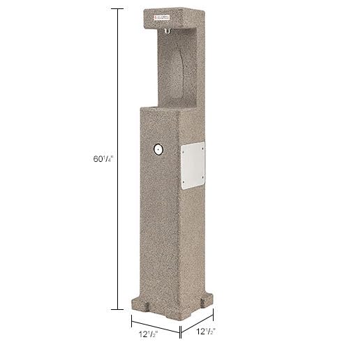 Outdoor Bottle Refilling Station by Global Industrial – High Density Polyethylene (HDPE), Tan, Model 603602