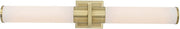 Satin Brass Two-Light Bathroom Vanity from the Positano Collection by Artcraft