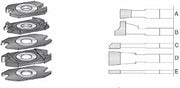 AMANA 61390 5 PCS MULTICUT CUTTER SET