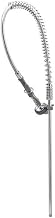 Pre-Rinse Assembly 44-Inch Stainless Steel Hose Self-Closing Squeeze Valve Wall Bracket by T&S Brass – 27.25"L x 3.75"W x 39.75"H, 1.0 load, Stainless Steel, Chrome, Model B-2250-B