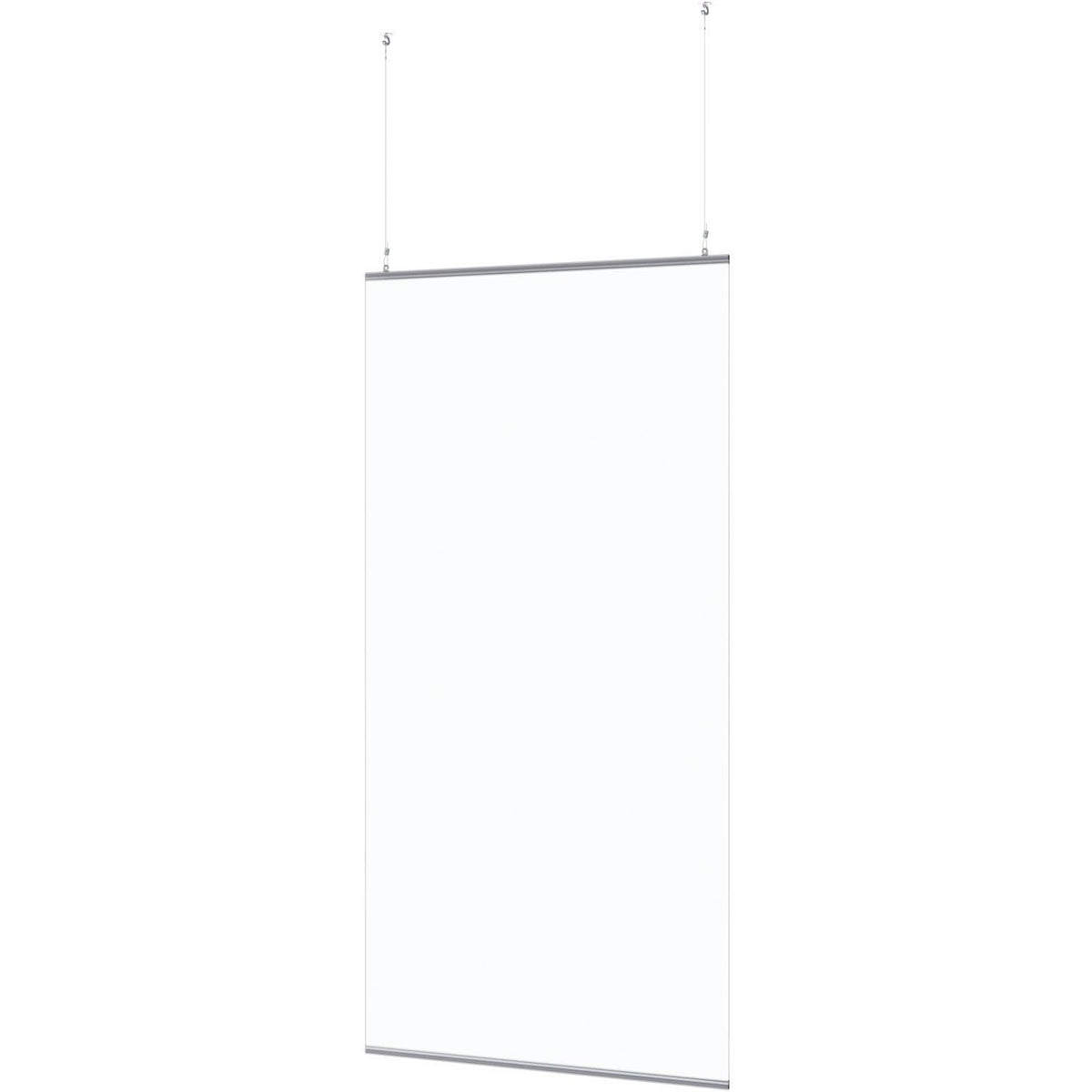 Global Industrial 48"L x 18"W x 84"H / Clear / Industrial Close To Ceiling Lights