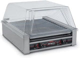 Nemco 8018SX Roll-A-Grill, Hot Dog Grill, 18 Hot Dog Capacity (360 Per Hour), Gripslt Coated Rollers