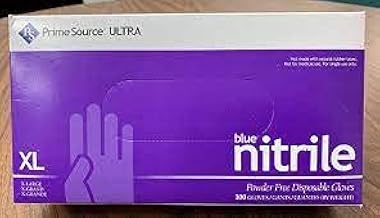 PRIME SOURCE BLUE NITRILE POWDER FREE GLOVES XL 3.5Mil Gloves 1000 per case
