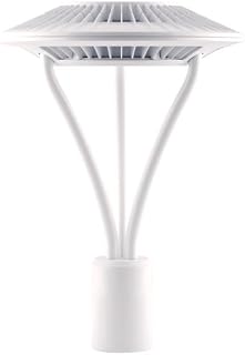 RAB Lighting Area Light Post TOP 52W Cool LED Type V Clear Lens WH