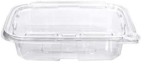 Eatery Essentials 20 oz Take Out Container with Tamper Evident Hinged Lid, Clear | 240/Case