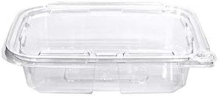 Eatery Essentials 20 oz Take Out Container with Tamper Evident Hinged Lid, Clear | 240/Case