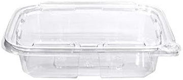 Eatery Essentials 20 oz Take Out Container with Tamper Evident Hinged Lid, Clear | 240/Case