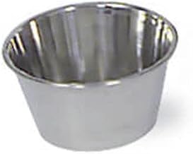 Browne Foodservice Cocktail Sauce Cup Stainless Steel 1.5oz, Pack of 12