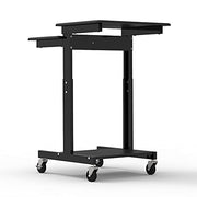 Luxor Black / 24"W x 31"D x 39" to 45"H / Industrial Utility Carts
