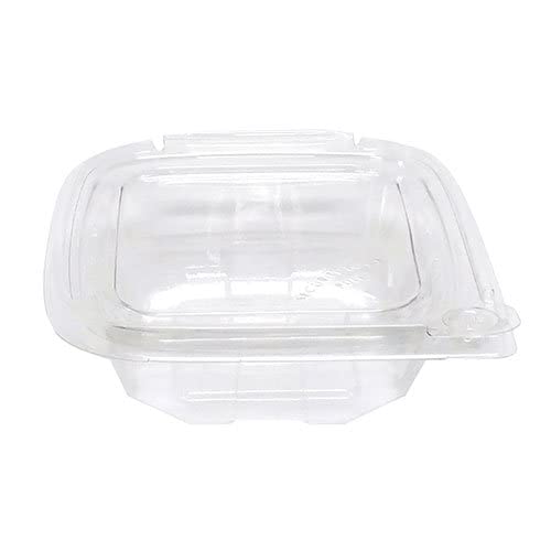 Eatery Essentials Hinged-Lid Tamper-Evident Container by KODA CUP – 8.0 ounces, Polyethylene Terephthalate (PET), Pack of 240, Model RPTTE8