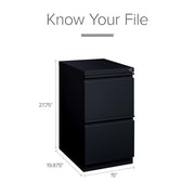 Hirsh Industries Black / Modern / One Size Mobile File Cabinets