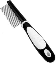 Fuller Brush Single-Sided Pet Comb - 25 Rust-Resistant Stainless Steel Pins - Ergonomic Rubberized Easy Grip Handle - Remove Tangles, Mats & Reduce Loose Hair - Tool for Grooming Dogs & Cats