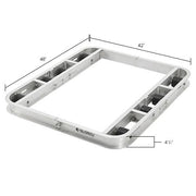 Aluminum Pallet Dolly with Tilt Rollers by Global Industrial – Aluminum, Silver, Model 800501
