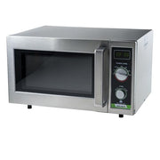 Winco .9 Cubic Feet / 1,000 W (Dial) / Silver Countertop Microwave Ovens