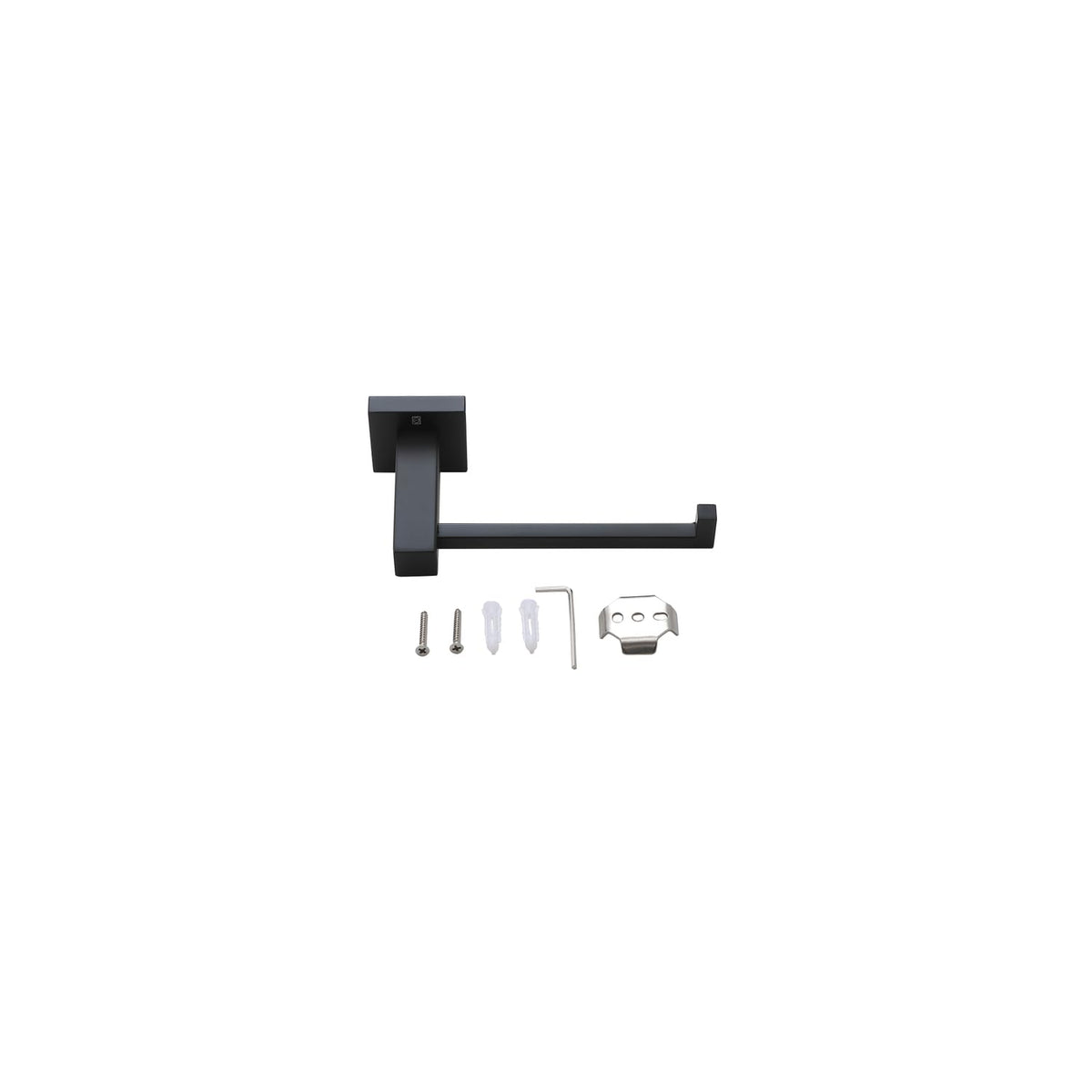 Isla 4-Pc Stainless Steel Hardware Set in Black by Elegant Kitchen and Bath – Stainless Steel, Black, Model HWB-12S4MBK