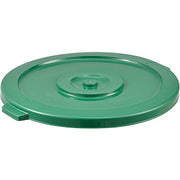 32 Gallon Garbage Can Lid by Global Industrial – 22-1/4" Diameter x 1-3/8"H, 32.0 gallons, Polyethylene, Green, Model XDW-L32GN