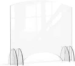 Rosseto Avant Guarde 48x40 Acrylic Sneeze Guard with Pass-Through Window, 1 EA
