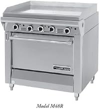 Garland M48R Master Series Heavy Duty 34" Gas Range with 34" Thermostatic Griddle & Standard Oven