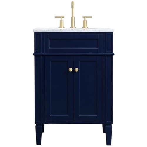 Elegant Decor 24" - Single / Blue,gold / Modern Wheel Care