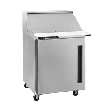 CLPT-2708 27" 1-Section Refrigerated Prep Table - (1) Left Hinged Solid Door by Traulsen – (1) Solid Door, Left Hinged, 20.0 cubic_feet, Silver, Model CLPT-2708-SD-L