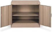 Tennsco Desk Height Cabinet, Unassembled, Sand