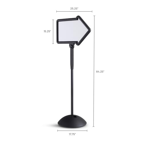 Safco Black / 1 / Arrow Dry Erase Boards