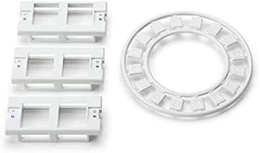 HellermannTyton FPMIFD-W Modular Faceplate Dual Insert with Icons, ABS, White, 2/pkg
