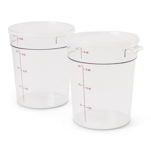 Cambro 4 QT (2-Pack) / Clear / 4.0 quarts Container Sets