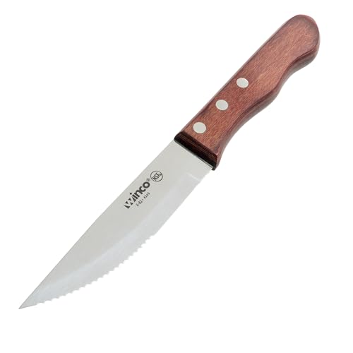 Winco 1 / 4.8" / Pointed Plastic Steak Knives