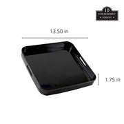 10 Strawberry Street Square / 1.75" x 13.5" / Black Platters