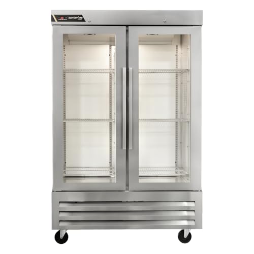 Traulsen (2) Glass Doors / Silver / 45.13 cubic_feet Refrigerators